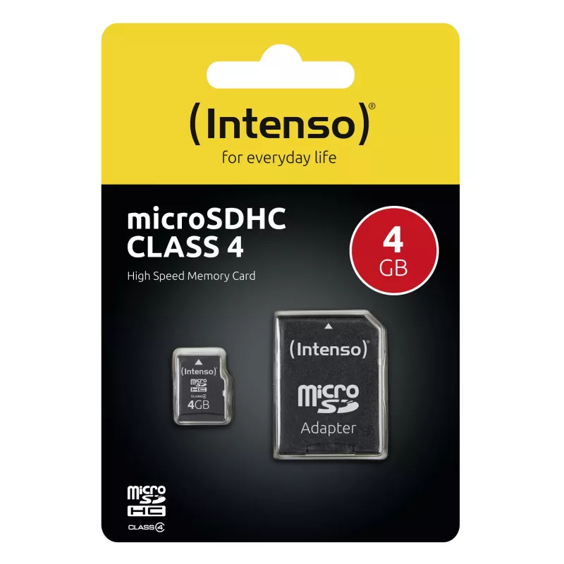Karta pamięci Intenso 4 GB MicroSDHC Class 4 3403450