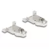 Osłona wtyku DELOCK Obudowa D-Sub 9-pin męski/żeński z odciążeniem, srebrna, tworzywo, 31,6×46,2×15,6 mm