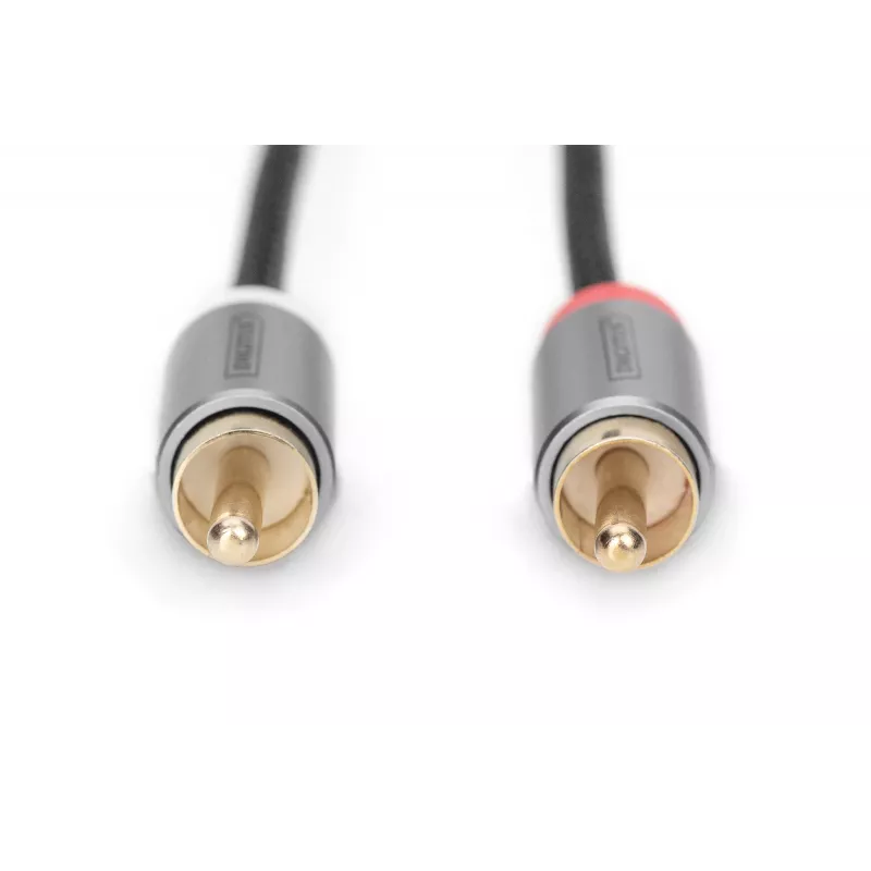 Digitus | Rozgałęźnik Y stereo 3.5mm na 2x RCA, M do M | DB-510330-018-S | stereo 3.5mm | 2x wtyk RCA