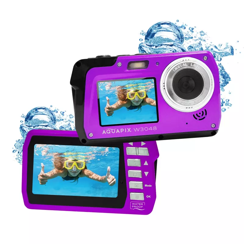 Kompaktowy wodoodporny aparat EASYPIX Aquapix W3048‑V 12MP, 4-krotny zoom cyfrowy