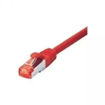 Tecline - Kabel krosowy - RJ-45 (M) do RJ-45 (M) - 1.5 m - SFTP, PiMF - CAT 6 - bezhalogenowy, Snagless - czerwony (715015R)