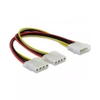 Delock - rozgałęźnik zasilania - wewnętrzne zasilanie, 4-pin (M) do wewnętrznego zasilania, 4-pin (W) - 11 cm (82100)