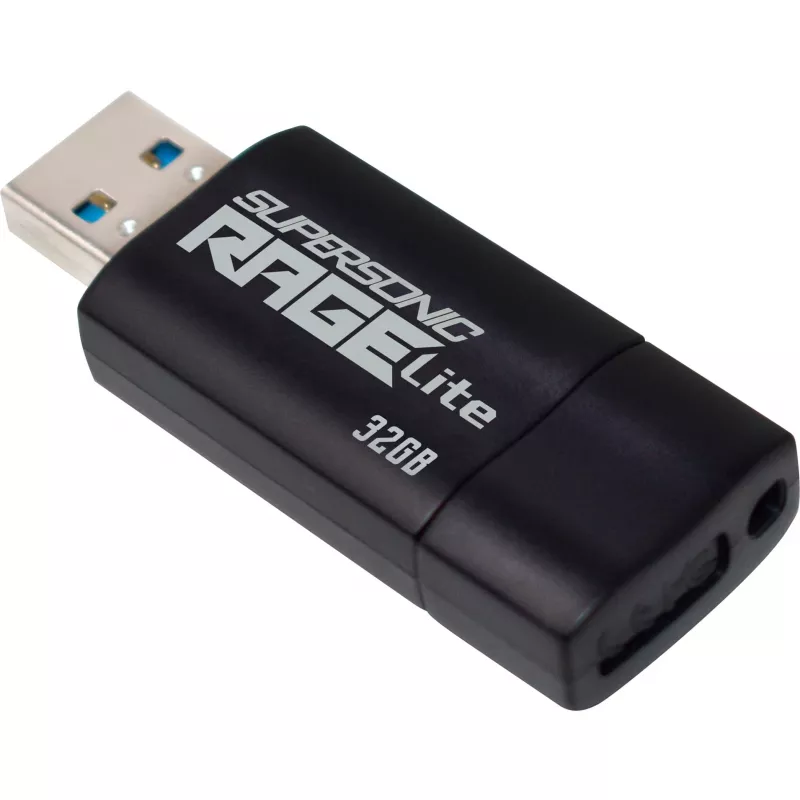 Patriot Memory Supersonic Rage Lite Pendrive USB 32 GB USB Type-A 3.2 Gen 1 (3.1 Gen 1) Czarny, Niebieski