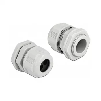 Dławik kablowy DeLOCK 60370 szary plastik 2 szt.