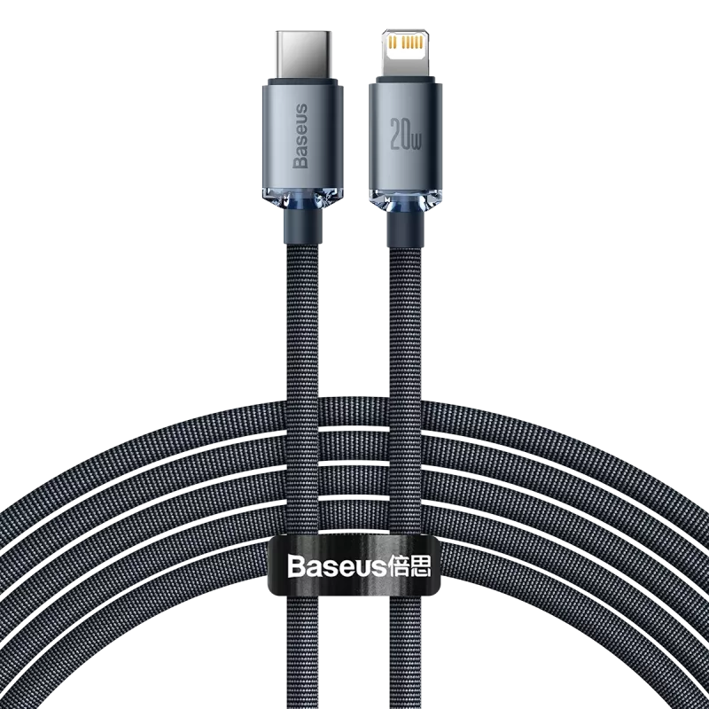 Kabel do telefonu Baseus CAJY000301 szary 2 m USB C Lightning