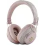 Słuchawki bezprzewodowe Bluetooth GUESS 4G Metal Logo Pink, GUBHS72P4FC4MP, uniwersalne (GUBHS72P4FC4MP)
