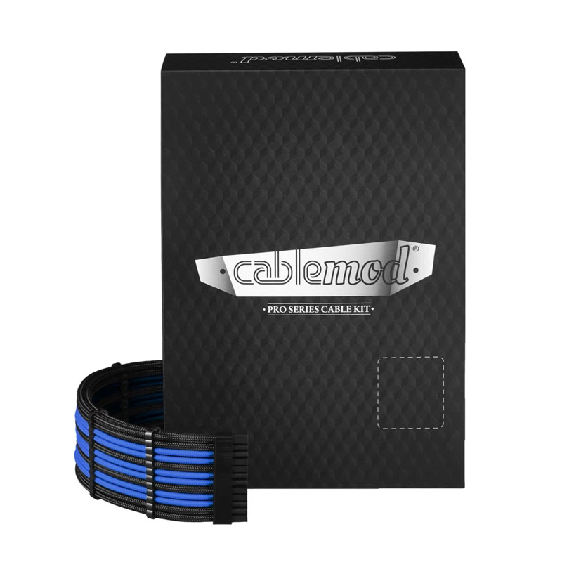 CableMod RT-Series PRO ModMesh 12VHPWR Dual kabel Kit dla ASUS/Seasonic - czarny/niebieski