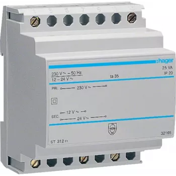 Akcesorium do obudowy elektrycznej Hager ST312 — wejście AC 230 V