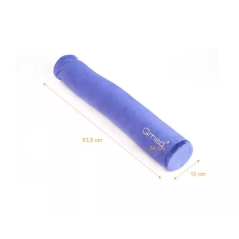 Ergonomiczna wielofunkcyjna poduszka MDH FLEX PILLOW DRQE3F1CDXUXP — kształt wałka, długość 635 mm, średnica 100 mm, fioletowa, polipropylen z welurowym pokrowcem