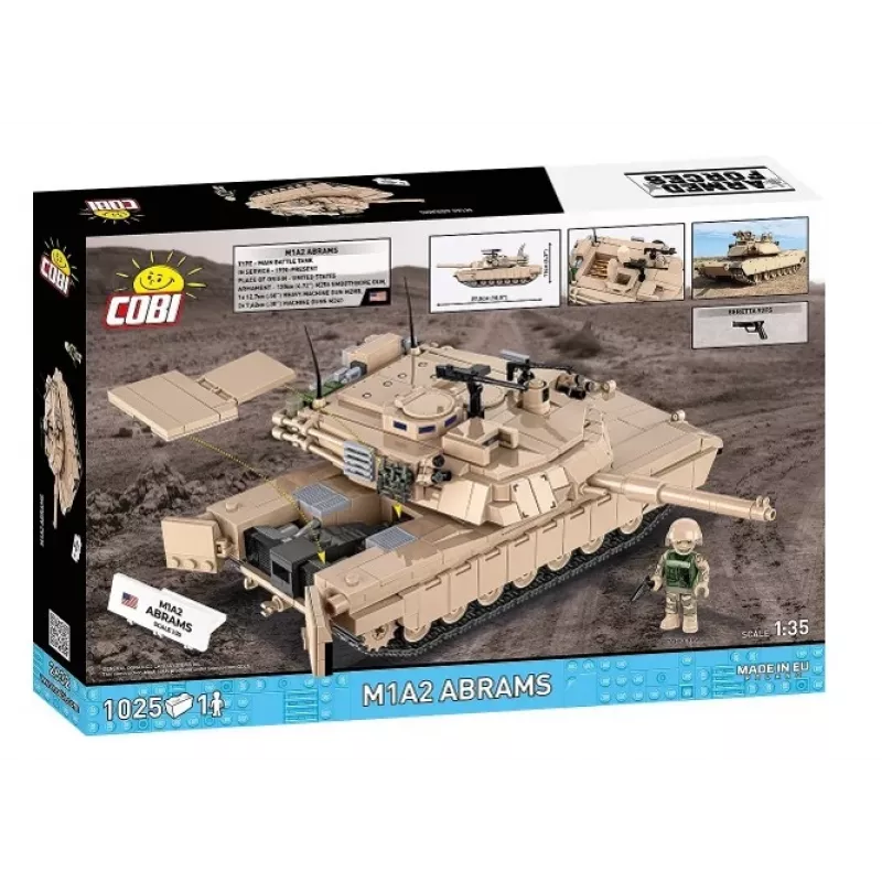 Klocki konstrukcyjne Cobi M1A2 Abrams 1025 elementów model CO BI-2632