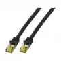 EFB-Elektronik Kabel krosowy RJ45 kat.6A S/FTP LSZHCat.7 kabel surowy czarny 0,25 m Producent: EFB Elektronik (MK7001.0,25B)