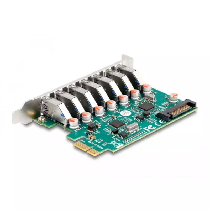 Karta DeLOCK PCI Express x1 na 7 zewnętrznych portów USB 5 Gb/s typu A żeńskie