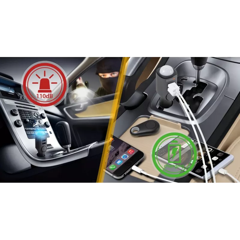 Ładowarka do urządzeń mobilnych Technaxx 4743 Uniwersalna Czarna Gniazdo zapalniczki samochodowej Auto