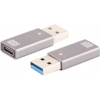 Adapter złączy ShiverPeaks BS14-05033 USB A na USB C szary