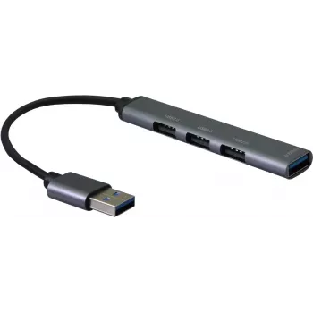 STANDARD USB 3.0 Hub, złącze USB-A, 4 porty USB-A (3x USB 2.0 + 1x USB 3.2 Gen1) (S3018)