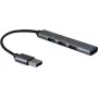 STANDARD USB 3.0 Hub, złącze USB-A, 4 porty USB-A (3x USB 2.0 + 1x USB 3.2 Gen1) (S3018)