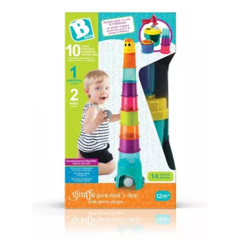 Wielofunkcyjna Wieża Żyrafa XL B-kids model 1164702NN, wysokość 120 cm, wieża do zabawy i aktywności
