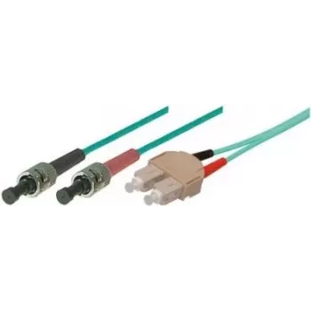Tecline exertis Connect - Kabel krosowy - ST wielomodowy (M) do SC wielomodowy (M) - 7,5 m - światłowód - 50/125 mikrometra - OM3 - turkusowy (39975207)