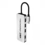 Hub USB zielony Cell HUB-GC-C4A — 4-portowy hub USB-C 3.0