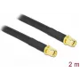Kabel antenowy DeLOCK wtyk SMA na wtyk SMA LMR/CFD300 2 m
