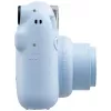 Aparat natychmiastowy Fujifilm Instax Mini 12 niebieski — wydruki 86 x 54 mm, ogniskowa 60 mm, migawka elektroniczna