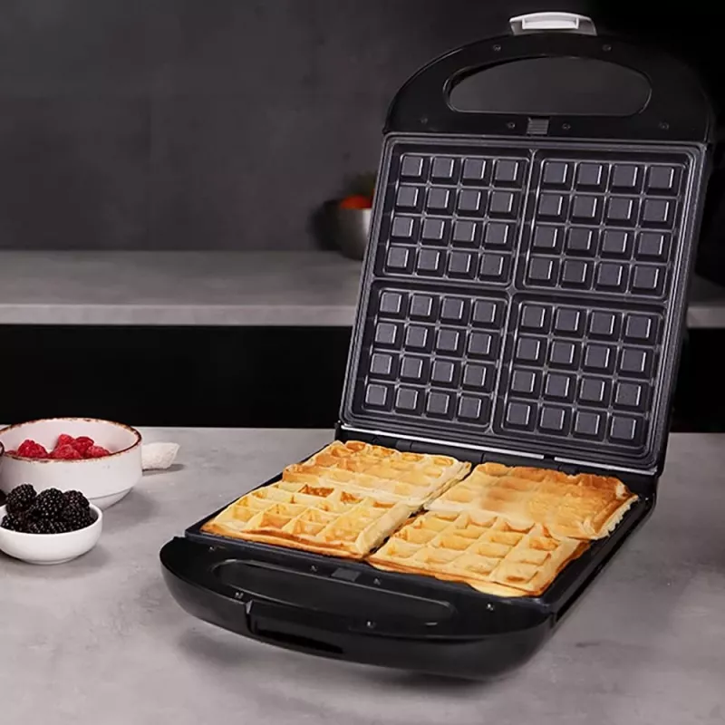 Cecotec Sandwich Maker | Rock'nToast Family 3in1 | 1500 W | Liczba płyt 3 | Czarny