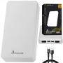 Powerbank Extralink EPB-078W 10000 mAh biały, USB-C, 10 W mocy wyjściowej, ładuje do 2 urządzeń