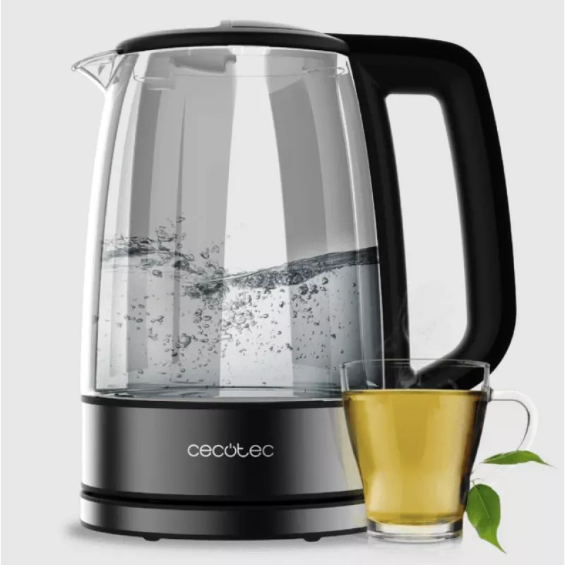 Czajnik Cecotec | ThermoSense 340 Clear | Elektryczny | 2200 W | 1,7 L | Szkło | Obrotowa podstawa 360° | Przezroczysty