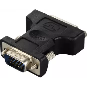 Renkforce RF-6667626 Adapter DVI-VGA [1x gniazdo DVI 24+.- 1x wtyk VGA] Czarny - Cyfrowy/Wyświetlacz/Video (RF-6667626)