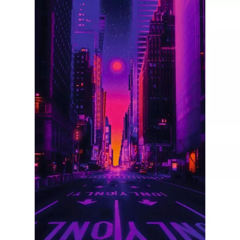 Puzzle Ravensburger Nowy Jork w neonach, 1000 elementów, puzzle dla dorosłych