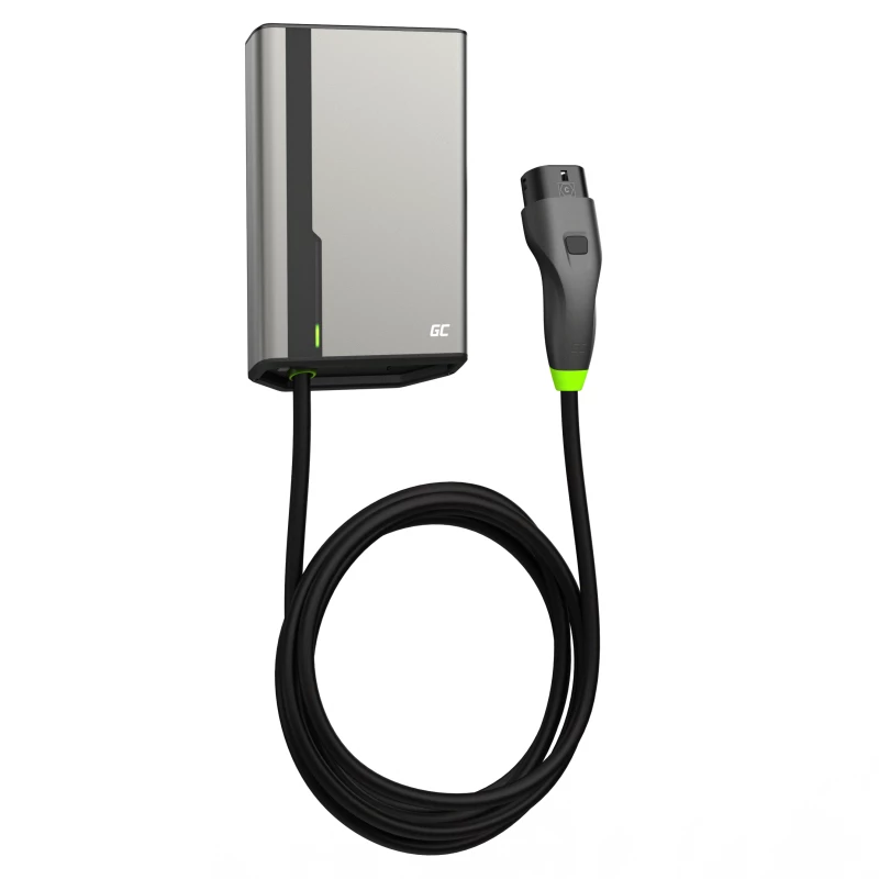 Wallbox zielony Cell GC EVGC021B2275 3.6-22 kW 7.5 m NFC szary Aluminium