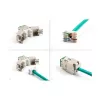 Moduł keystone DeLOCK 88116 płaski zielony RJ-45 10 szt.