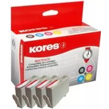 Kores Multi-zestaw Ink G1747KIT zamiennik hp 953XL po jednej szt. czarny 53 ml cyjan magenta - Czarny - Cyjan (G1747KIT)