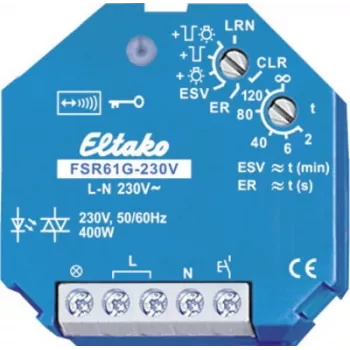 Przekaźnik przełączający Eltako FSR61G-230V, cicha praca, cewka 230 V