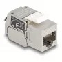 DeLOCK Moduł Keystone RJ45 do LSA Kat.6A z diodą LED srebrno-biały