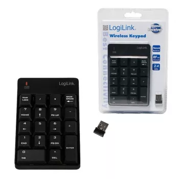 LogiLink ID0120 Bezprzewodowa klawiatura numeryczna z 18 klawiszami