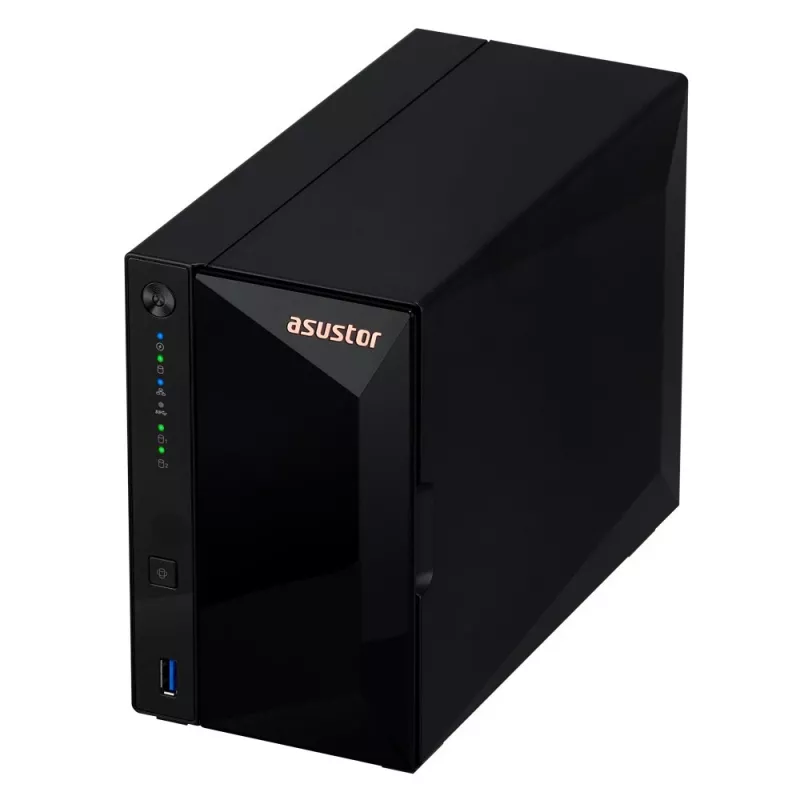 Asustor DRIVESTOR 2 Pro Gen2 AS3302T v2 NAS Realtek RTD1619B 2 GB DDR4 ADM Czarny