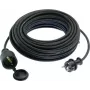 Przedłużacz AS Schwabe 60310 — 10 m, czarny, kabel zasilający sieciowy