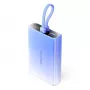 Power bank Vention FHZL0 10000 mAh — 1×USB-A, 1×USB-C, 3 A, niebieski