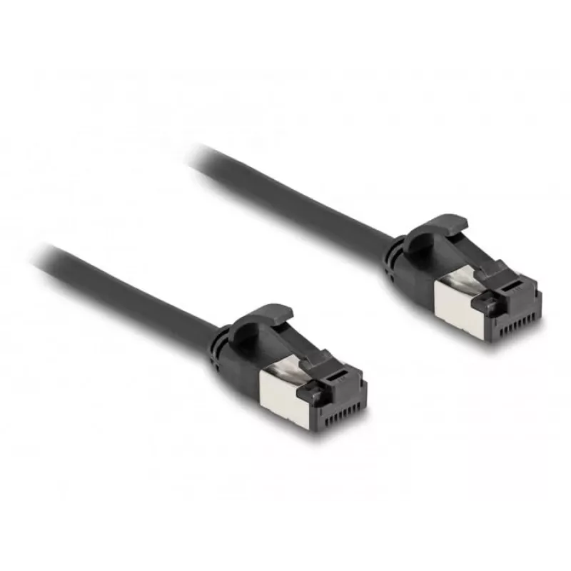 Kabel sieciowy DeLOCK RJ45 Wtyk do wtyku Cat.8.1 0.25 m Czarny