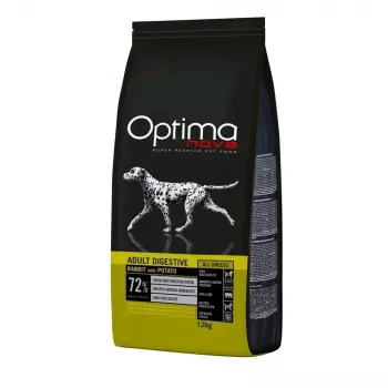 Sucha karma dla psa Optimanova Adult Digestive Rabbit with Potato 12 kg