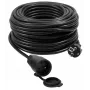VERTEX PZO50M Zwijany przedłużacz 50 m 3x2,5 mm Czarny