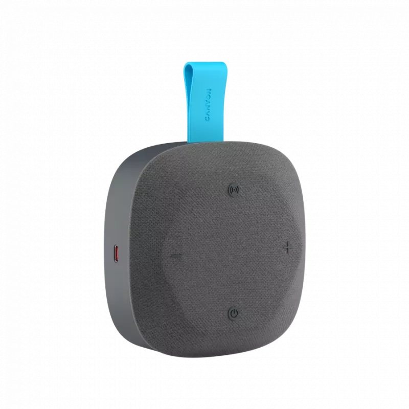 Canyon Hexagon 10 - Głośnik Bluetooth 5.3 - USB-C - Czytnik kart - IPX5 - niebiesko-szary