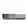 Cama szafka TV SIGMA1 180 biały/czarny połysk