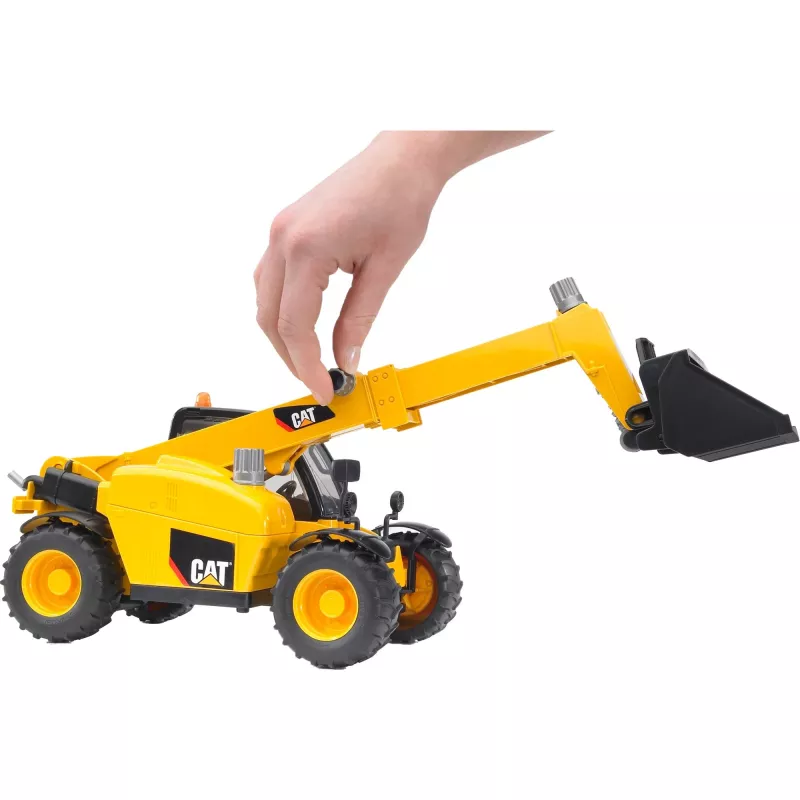 Bruder 02141 Caterpillar Ładowarka Teleskopowa Plastikowa Zabawka Rolnicza Budowlana