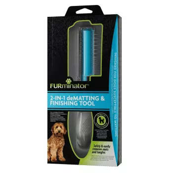 FURminator 2 w 1 - furminator do usuwania kołtunów i stylizacji dla psów