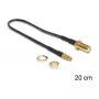 Kabel koncentryczny DeLOCK 88484 RG-174 0,2 m SMA TS-9 czarny