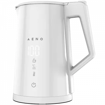 Czajnik elektryczny AENO EK8S Smart: 1850-2200W, 1,7L, Strix, podwójne ścianki, kontrola temperatury, funkcja utrzymywania ciepła, sterowanie przez Wi-Fi, wyświetlacz LED, nie nagrzewający się korpus, automatyczne wyłączanie