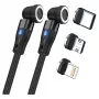 Kabel USB RealPower MagneticCharge2 1m Czarny Szybkie Ładowanie Transfer Danych