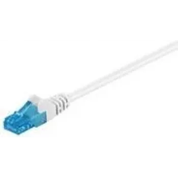 Goobay Kabel krosowy CAT 6a, U/UTP, biały, 0,25 m - LSZH bezhalogenowy, miedź (59822)